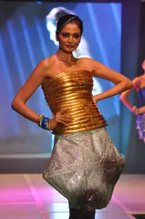 Leading models on the ramp for INIFD Annual Fashion show at ST Andrews
