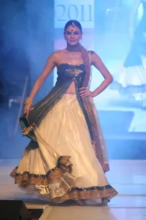 Models walk the ramp for INIFD Annual Fashion show at ST Andrews