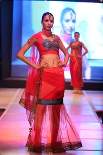Models on the ramp for INIFD Annual Fashion show at ST Andrews