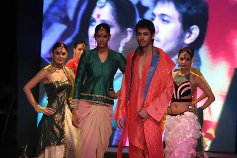 Models on the ramp for INIFD Annual Fashion show at ST Andrews