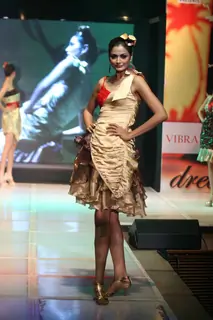 Models on the ramp for INIFD Annual Fashion show at ST Andrews