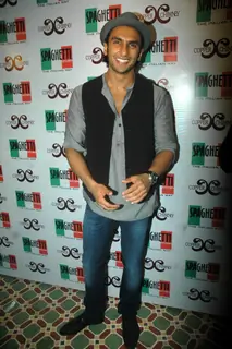 Ranveer Singh at Spaghetti restaurant launch