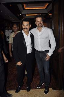 Aamir Khan and Anil Kapoor at Delhi Belly success bash at Taj Lands End, Bandra