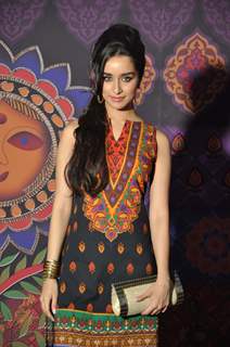 Shraddha Kapoor for Anita Dongre's brand 'Global Desi' at Mehboob Studio in Mumbai