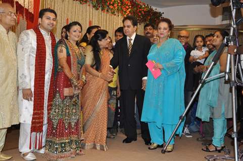 Dilip Kumar and Saira Banu at wedding reception party of Dr.Abhishek and Dr.Shefali Khar