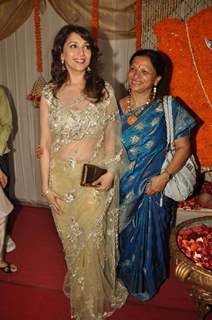 Madhuri Dixit at Dr Abhishek and Dr Shefali's wedding reception Khar