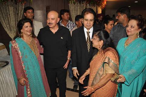 Dilip Kumar, Saira Banu and Rakesh Roshan at Dr Abhishek and Dr Shefali's wedding reception Khar