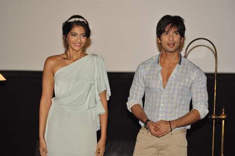 Shahid and Sonam Kapoor unveil the first look of Pankaj Kapur's film Mausam