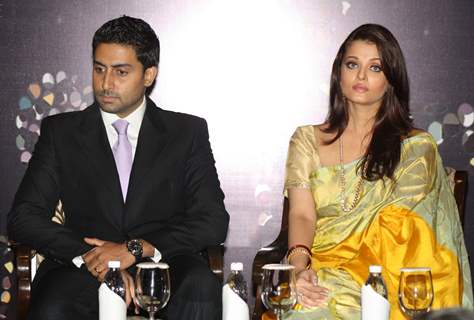 Aishwarya and Abhishek Bachchan at the award ceremony of 'Knight of the Order of Arts and Letters