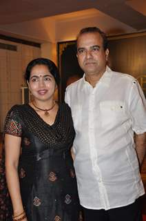 Suresh Wadkar with wife at the launch of Barse Barse album at Santacruz