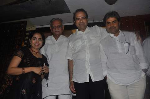 Gulzar, Vishal Bhardwaj and Suresh Wadkar at the launch of Barse Barse album at Santacruz