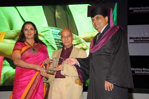 Shabana Azmi at Subhash Ghai film school Whistling Woods 4th convocation ceremony at St Andrews