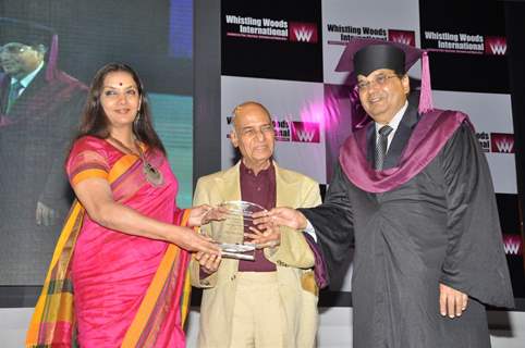 Shabana Azmi at Subhash Ghai film school Whistling Woods 4th convocation ceremony at St Andrews