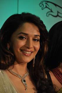 Madhuri during the launch of Gemfields ‘Emeralds for Elephants’ Jewellery