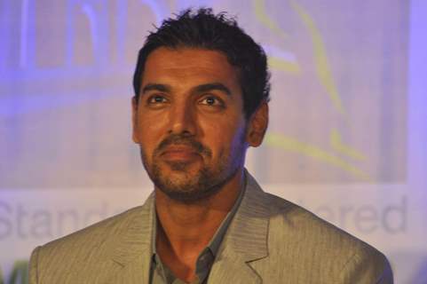 John Abraham at Mumbai marathon press meet, Trident