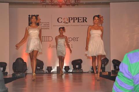 Models walk the ramp for IIID Copper Fashion Show 2011