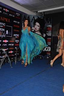 Model walks in fashion showcasing by renowned designer brand Satya Paul