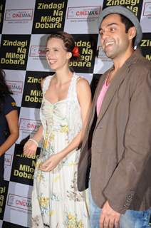 Abhay & Kalki promote ZNMD at Cinemax, Mumbai