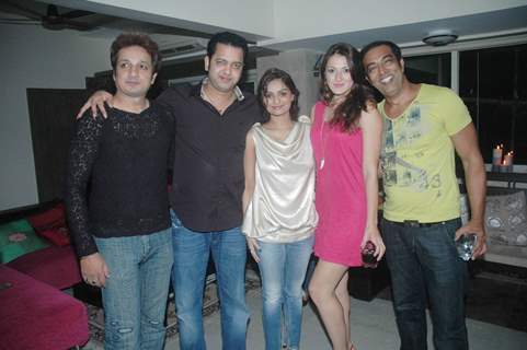 Vindoo Dara Singh, Dimpy at Rahul Mahajan's Birthday Bash