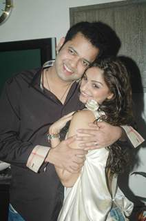 Rahul Mahajan with Dimpy on his Birthday