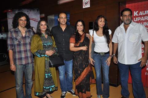 Ashutosh, Shabana, Tanvi and Imtiaz Ali at premiere of movie 'Bubble Gum'