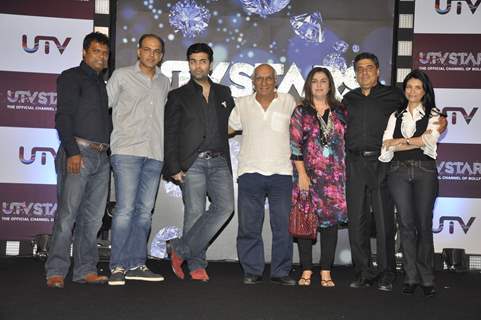 Yash Chopra, Ashutosh Gowariker, Karan Johar And Farah Khan at 'UTV Stars' channel launch. .