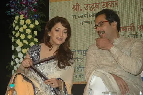 Madhuri Dixit launches Virtual School for BMC kids at a event in MUmbai. .
