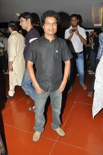 Director Rakesh Ranjan Kumar at premiere of movie 'Gandhi To Hitler' at Cinemax