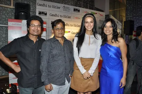 Cast and Crew at premiere of movie 'Gandhi To Hitler' at Cinemax