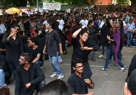 The Slutwalk Delhi 2011, at Janter Manter in New Delhi on Sunday. .