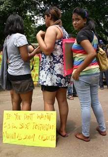 The Slutwalk Delhi 2011, at Janter Manter in New Delhi on Sunday. .