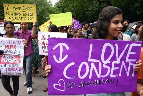 The Slutwalk Delhi 2011, at Janter Manter in New Delhi on Sunday. .