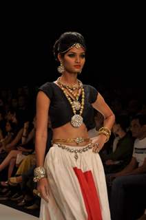 Models walks for Amrapali at IIJW 2011