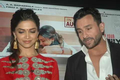 Saif Ali and Deepika on the sets of Kaun Banega Crorepati 5 to promote their film Aarakshan