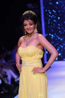 Models walks the ramp for CVM Exports day 2 at IIJM 2011