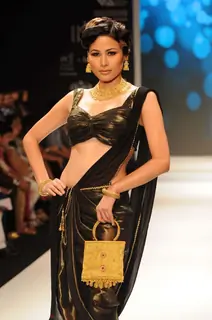 Models walks the ramp for CVM Exports day 2 at IIJM 2011