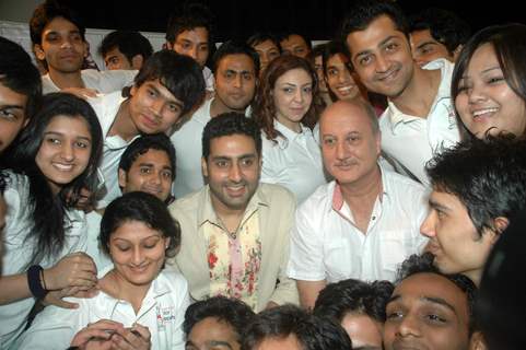 Abhishek teaches at Anupam Kher's Action Prepares at Santacruz. .