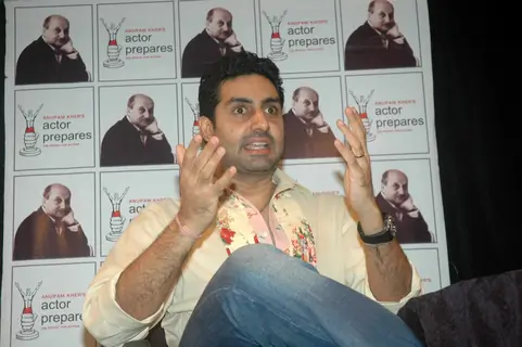 Abhishek teaches at Anupam Kher's Action Prepares at Santacruz. .