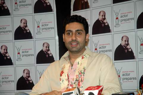 Abhishek teaches at Anupam Kher's Action Prepares at Santacruz. .