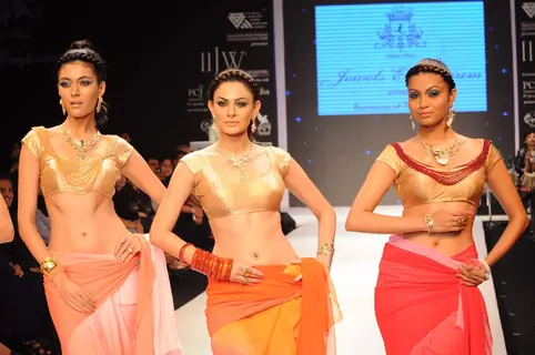 Models walk on the ramp for Jewels Emporium at IIJW 2011 show day 3. .