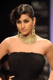 Models walk on the ramp for GIA India at IIJW 2011 show day 3. .