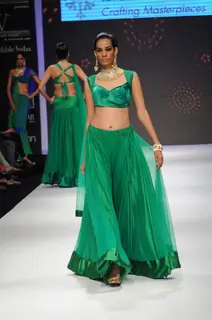 Models walks the ramp for Laxmi Jewellery Export at IIJW 2011 Day 4. .