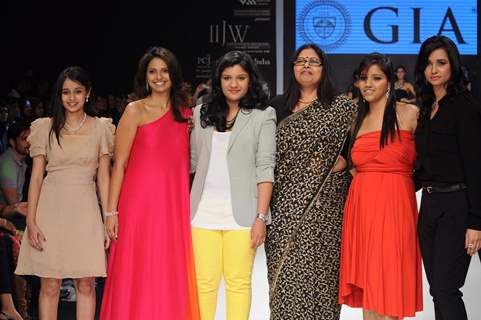 Models walks the ramp for Gia India at IIJW 2011 Day 4. .