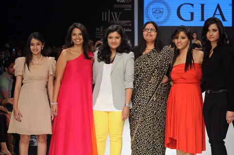 Models walks the ramp for Gia India at IIJW 2011 Day 4. .