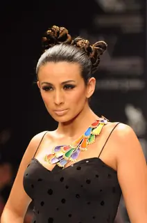 Models walks the ramp for Adorn at IIJW 2011 Day 4. .
