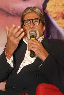 Amitabh Bachchan at a promotional event for the film