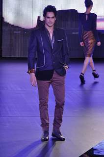 Model walks the ramp for designers Rohit Gandhi and Rahul Khanna's collections at Blenders Pride Fashion Tour day 2. .