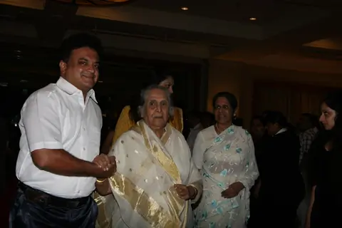 Megastar Amitabh Bachchan unveils Nitin Desai's book at his 25th year celebrations at JW Marriott in Mumbai