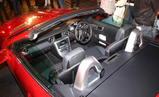 The launch of  Mercedes Benz's new SLK 350, in New Delhi on Wednesday. .