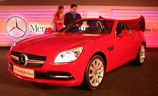 The launch of  Mercedes Benz's new SLK 350, in New Delhi on Wednesday. .